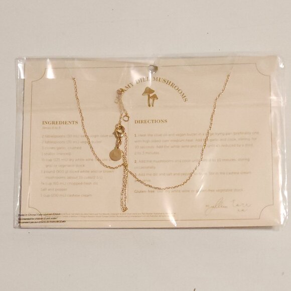 Sugar Blossom Jewelry for The Jilly Box Creamy Dill Mushroom Recipe BNIP 2023 - Picture 3 of 3